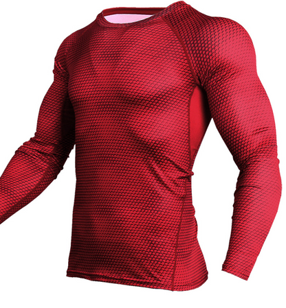 Camisa de compresión deportiva transpirable de secado rápido para correr en el gimnasio