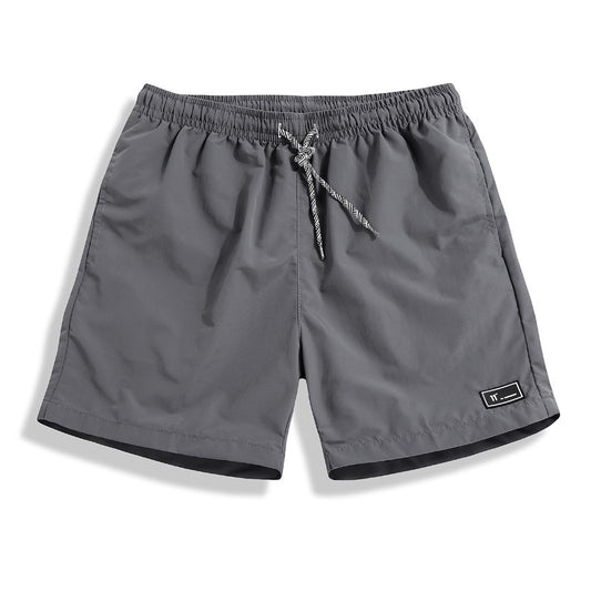 Men's Waist Tether And Quick-Drying 5-Point Casual Shorts
