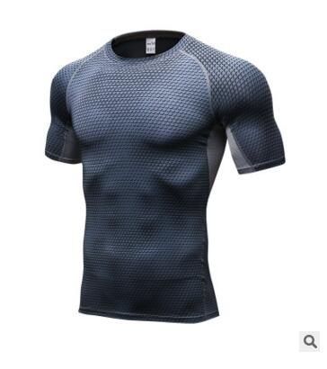 Men's Compression Muscle Gym Top and Shorts Set