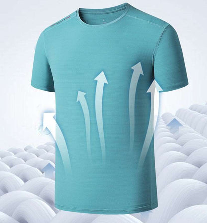 Men's Ice Silk T-shirt Sports Suit - My Online Fitness Club Shop