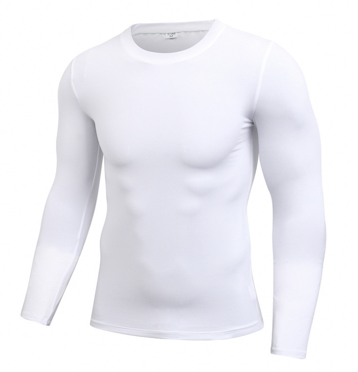 Camiseta ajustada sólida de secado rápido para hombre