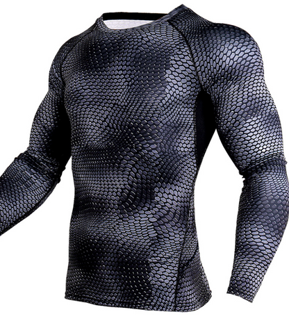 Camisa de compresión deportiva transpirable de secado rápido para correr en el gimnasio