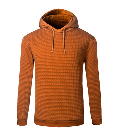 Chaqueta de sudadera con capucha de manga larga con suéter jacquard para hombre