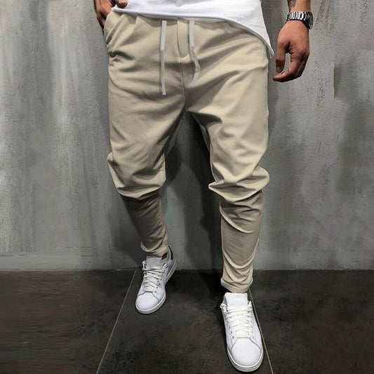 Pantalones de hombre Pantalones cortos de color sólido con banda elástica