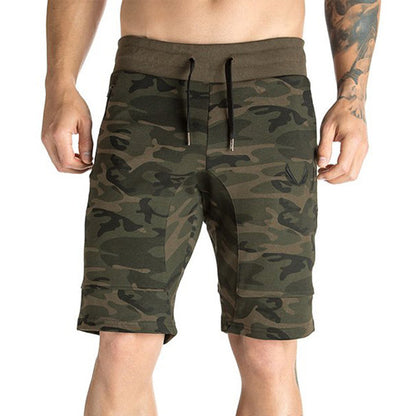 Muscle Fitness Breathable Camouflage Shorts for Men Outdoors Training