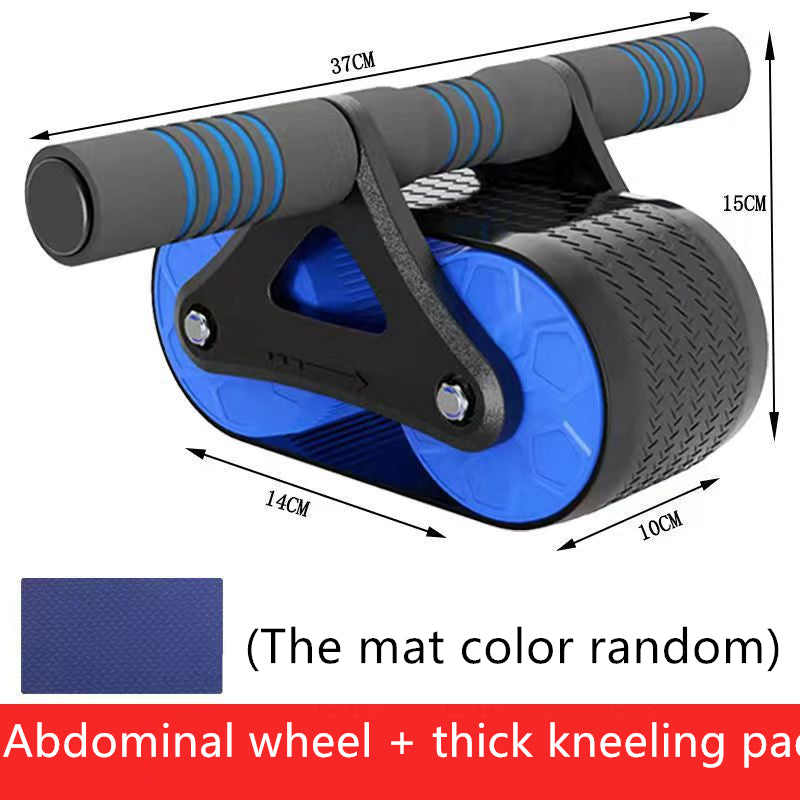 Double Wheel Abdominal Exerciser Women Men Automatic Rebound Ab Wheel Roller Waist Trainer Gym Sports Home Exercise Devices - My Online Fitness Club Shop